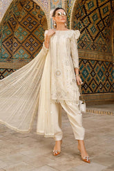 Maria B BA5065 – Luxury 3PC Banadora Embroidered Lawn Suit with Bamber Dupatta